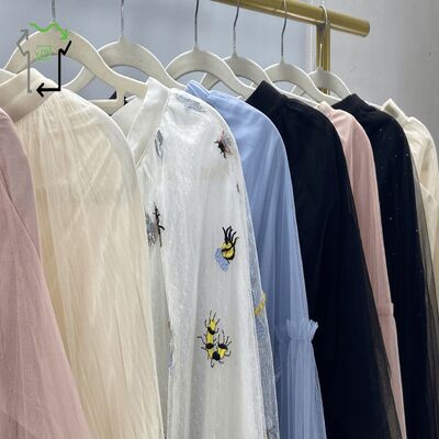 Preloved Grade A Long Winter Silk Gauze Dress Comfortable Second Hand Skirts