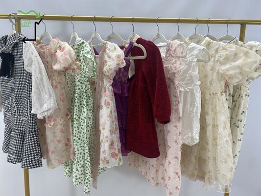 Mixed Size Children's Used Skirts Summer Dresses Comfortable Fashionable  Second Hand