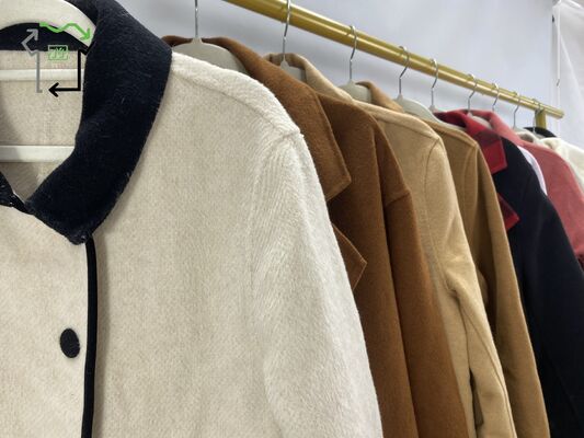 Second Hand Double Sided Overcoat Comfortable Winter Fashion Used Clothing Bales