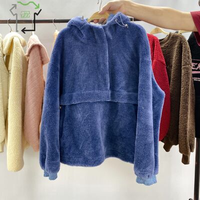 Boutique 2nd Hand Hoodies Warm Oversized Long Sleeve Lady Mixed Style Origin Bales（1）