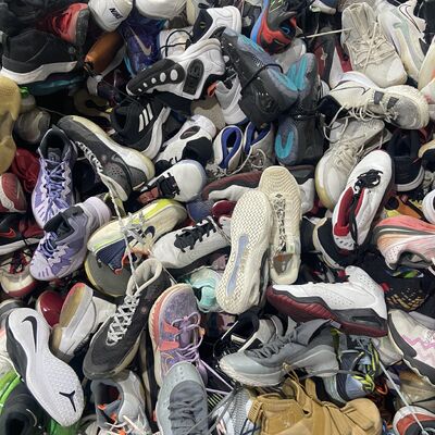 Mixed Color Second Hand Basketball Shoes Summer Autumn Men Used Sport Shoes