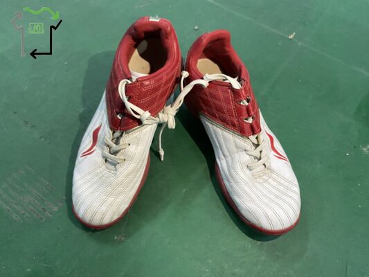 Men's 2nd Hand Football Shoe Chinese Brand Popular Style Sport Soccer Nylon Shoes