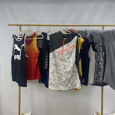Quick Drying Used Brand Clothes Second Hand Brand Vest Breathable Sport Clothing
