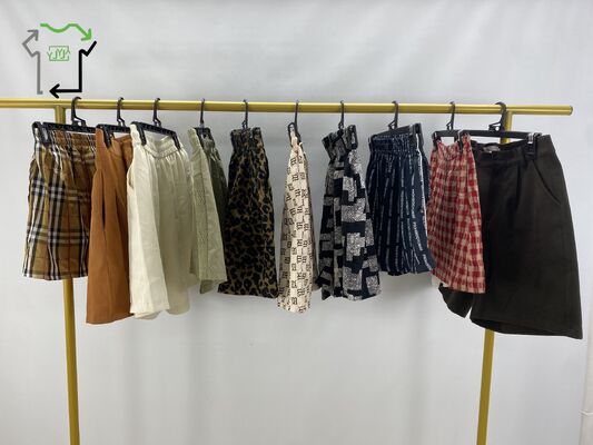 Yijiayi Used Men's Shorts Bulk Lot Polyester/Cotton Cargo High Quality Summer Mixed Colors Mixed Sizes Good Grade Wholesale