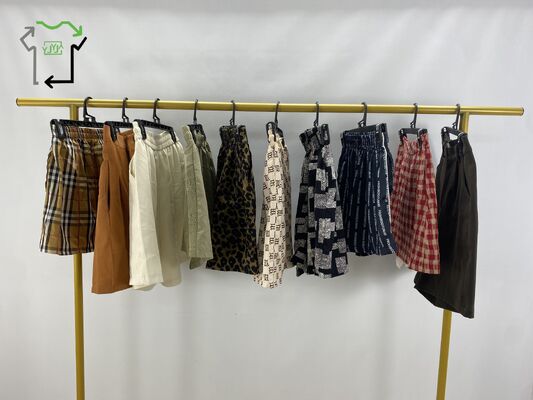 Yijiayi Used Men's Shorts Bulk Lot Polyester/Cotton Cargo High Quality Summer Mixed Colors Mixed Sizes Good Grade Wholesale