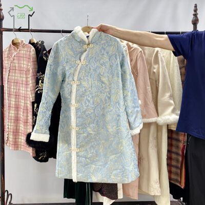 Yijiayi Thick Used Women's Cheongsam Work Xiuhe Chinese Long Dresses Traditional High Quality Polyester/Cotton Clean 95-100%