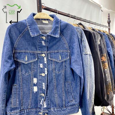 Yijiayi Used Denim Jacket Men Women Light Weight Heavy Weight Vintage Mixed Sizes High Quality Clean 95-100% in Bales