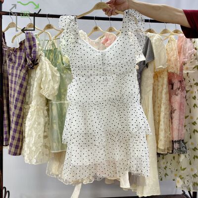 Wholesale Used Fashionable Dresses for Ladies Mixed Style Second Hand Bales From China High Quality Polyester/Cotton
