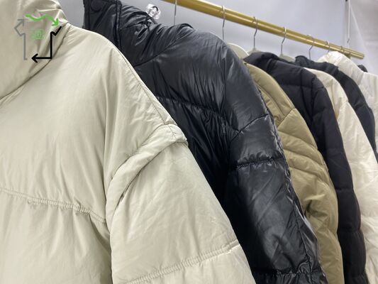 Wholesale Women's & Men's Second Hand Thick Winter Warm Polyester/Cotton High Quality Clean 90% Mixed Colors Jacket Used Clothes
