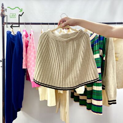 Second Hand Women's Sweater Set Button Elegant Casual Warm Mixed Clothing Ukay Bales Used Clothes Mixed Colors Clean 95-100%