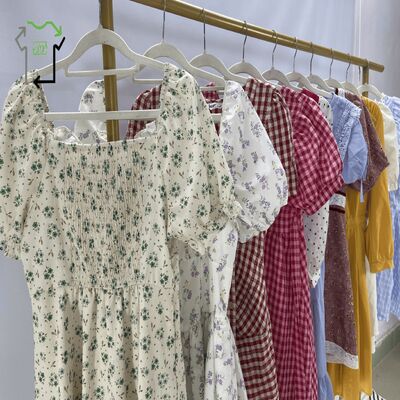 High Standard Second-hand Polyester/Cotton Winter Short Dress Used Clothes Clean 95-100% Mixed Colors Ukay for Uk Winter