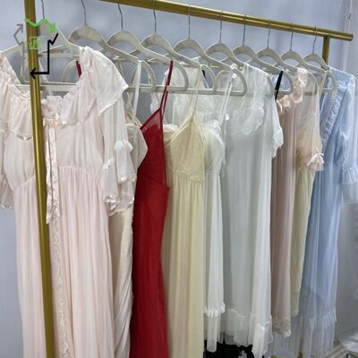 High Quality Wholesale Sexy Casual Comfort Used Polyester/Cotton Pajamas Second Hand Clothes Aesthetically Pleasing Clean