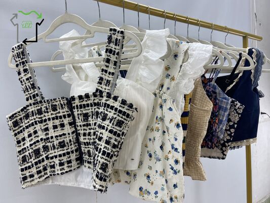 Factory Direct YIJIAYI Women's Casual Summer Used Fashion Second Hand Camisole Top Slim Fit Polyester/Cotton High Quality