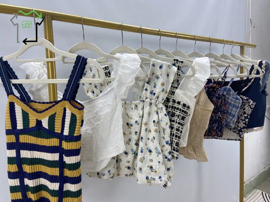 Factory Direct YIJIAYI Women's Casual Summer Used Fashion Second Hand Camisole Top Slim Fit Polyester/Cotton High Quality