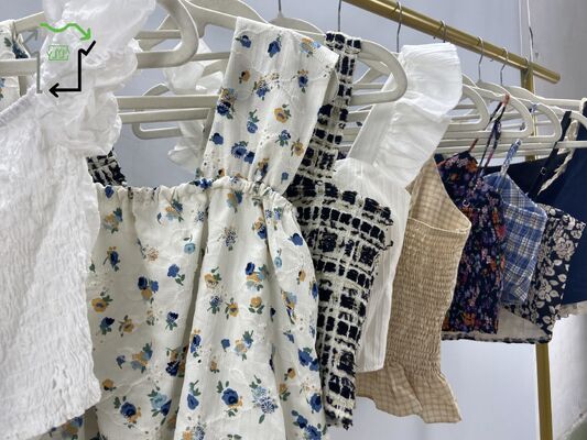 Factory Direct YIJIAYI Women's Casual Summer Used Fashion Second Hand Camisole Top Slim Fit Polyester/Cotton High Quality