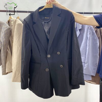 Yijiayi Second Hand Women Slim Fit Formal Suit Blazer Jacket Polyester/Cotton High Quality Clean 95-100%