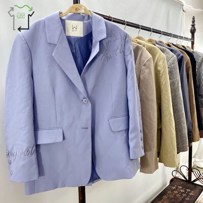 Yijiayi Second Hand Women Slim Fit Formal Suit Blazer Jacket Polyester/Cotton High Quality Clean 95-100%