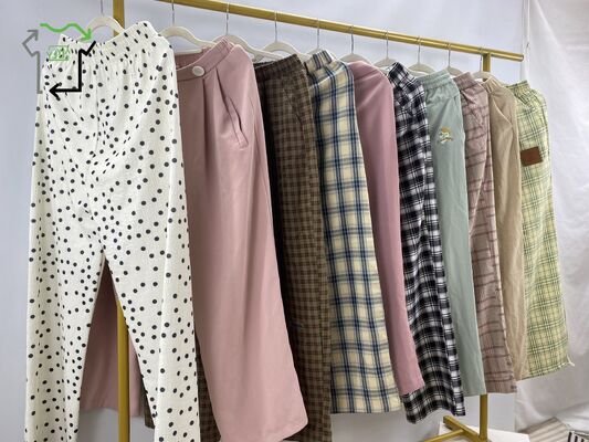 Second Hand Women's Wide Leg Casual Slim Fit Mixed Fit Slimming Versatile Design