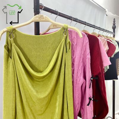 Used Knitted Top Casual Cardigan Fashion Mixed Design Used Womens Sweaters Ukay Bales