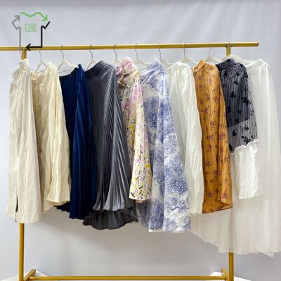 Elegance Used Skirts Ladies' Satin Polynesian Dress Preloved Winter Clothing Sale Bale