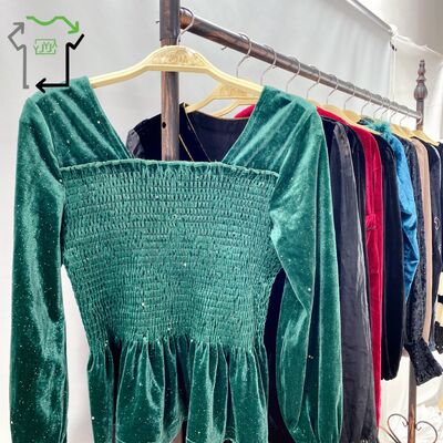 Women Used Gold Velvet Tops Soft Luxurious Camisole Sling Slim Fitted Summer Clothing