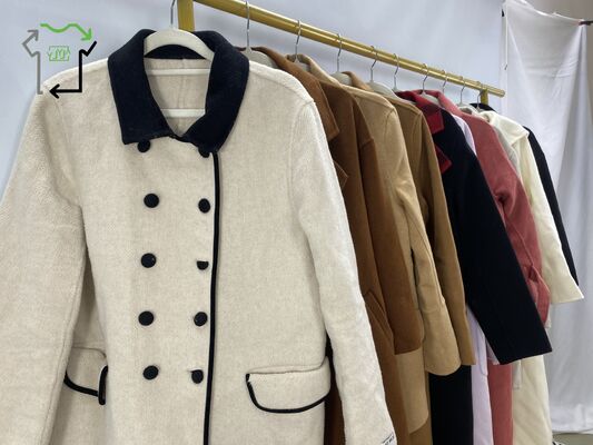 Second Hand Double Sided Overcoat Comfortable Winter Fashion Used Clothing Bales