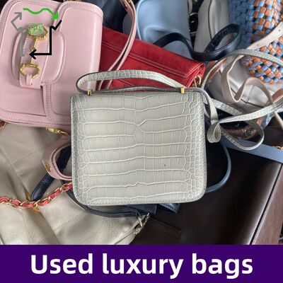 Leather Mixed Styles Used Brand Bags Italy Designer Pre Owned Women Handbag