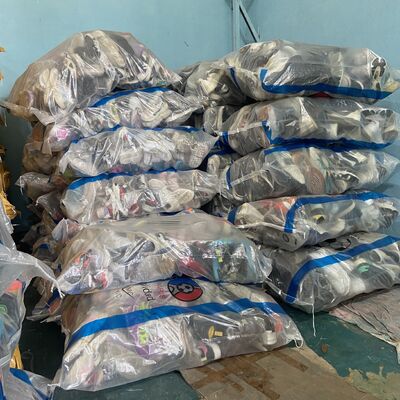 Bulk Bales Nylon Canvas Used Shoes Trendy Second Hand Brand Shoes Street Wear