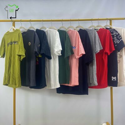 Wholesale Second Hand Women's T-shirts Clothing Fashion Casual Good Quality Men's Used Clothes for Men and Women Ukay Bales