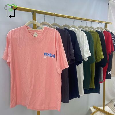 Wholesale Second Hand Women's T-shirts Clothing Fashion Casual Good Quality Men's Used Clothes for Men and Women Ukay Bales