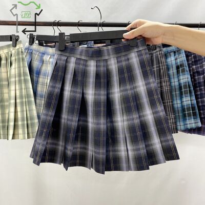 Wholesale Assorted Various Second Hand Women's Jk Skirt Japanese Schoolgirl Plaid Bulk Vintage Used Clothes