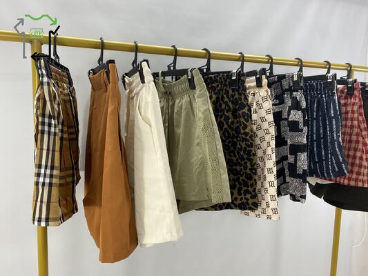 Yijiayi Used Men's Shorts Bulk Lot Polyester/Cotton Cargo High Quality Summer Mixed Colors Mixed Sizes Good Grade Wholesale