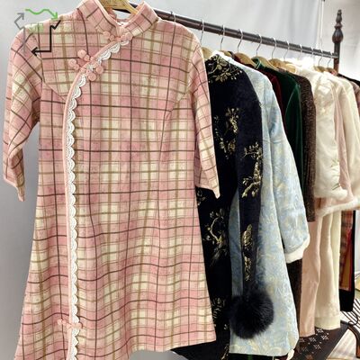 Yijiayi Thick Used Women's Cheongsam Work Xiuhe Chinese Long Dresses Traditional High Quality Polyester/Cotton Clean 95-100%