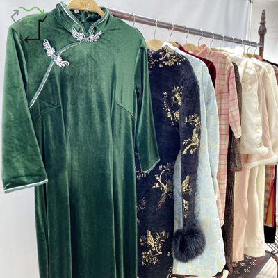 Yijiayi Thick Used Women's Cheongsam Work Xiuhe Chinese Long Dresses Traditional High Quality Polyester/Cotton Clean 95-100%