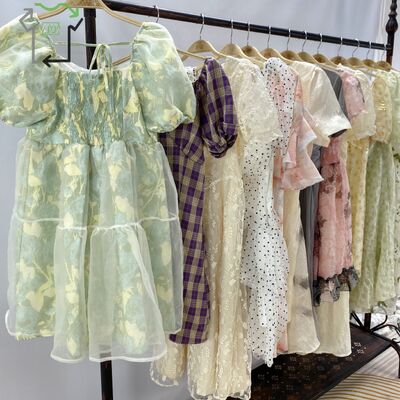 Wholesale Used Fashionable Dresses for Ladies Mixed Style Second Hand Bales From China High Quality Polyester/Cotton