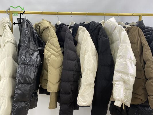 Wholesale Women's & Men's Second Hand Thick Winter Warm Polyester/Cotton High Quality Clean 90% Mixed Colors Jacket Used Clothes