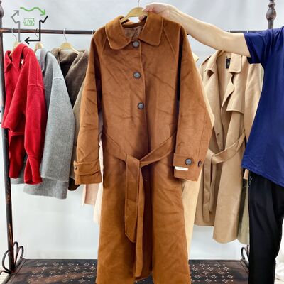 Yijiayi Second Hand Women's Long Casual Coat for Clean High Quality Double Sided Breathable Outerwear Used Jacket