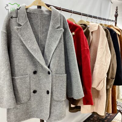 Yijiayi Second Hand Women's Long Casual Coat for Clean High Quality Double Sided Breathable Outerwear Used Jacket