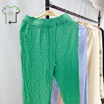 High Quality Casual Fashion Mixed Style Second-hand Women's Wide Leg Pants Polyester/Cotton YIJIAYI Brand Grade Factory Outlet
