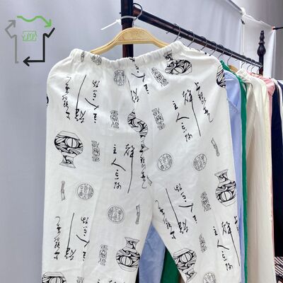 High Quality Casual Fashion Mixed Style Second-hand Women's Wide Leg Pants Polyester/Cotton YIJIAYI Brand Grade Factory Outlet