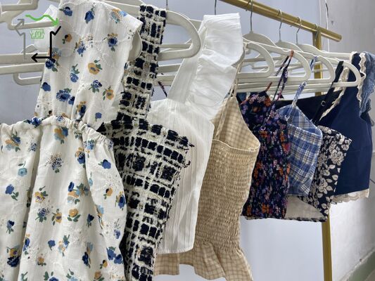 Factory Direct YIJIAYI Women's Casual Summer Used Fashion Second Hand Camisole Top Slim Fit Polyester/Cotton High Quality